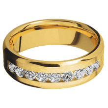 Load image into Gallery viewer, 18K Yellow Gold + Hammer , Polish Finish
