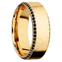Load image into Gallery viewer, 14K Yellow Gold + Hammer , Polish Finish
