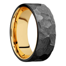 Load image into Gallery viewer, Zirconium + Rock Finish + 14K Yellow Gold
