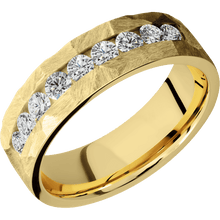 Load image into Gallery viewer, 14K Yellow Gold + Rock Finish
