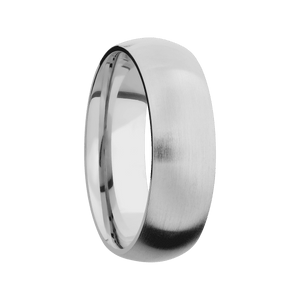 14K White Gold + Satin Finish