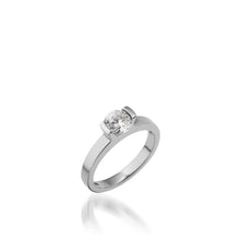 Load image into Gallery viewer, 18 karat White Gold Delicia Solitaire Diamond Engagement Ring
