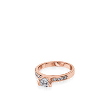 Load image into Gallery viewer, Delicia Luminaire Half Carat Lab Diamond Ring
