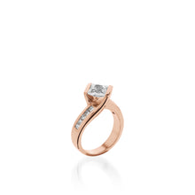 Load image into Gallery viewer, Intrigue Princess White Gold Engagement Ring
