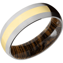 Load image into Gallery viewer, 14K White Gold + Satin Finish + Bocote
