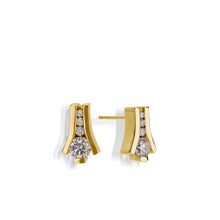 Load image into Gallery viewer, Venture Yellow Gold Diamond Earring
