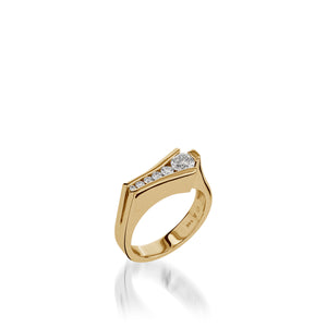 Yellow Gold Venture Diamond Ring