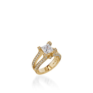 Diva White Gold Engagement Ring