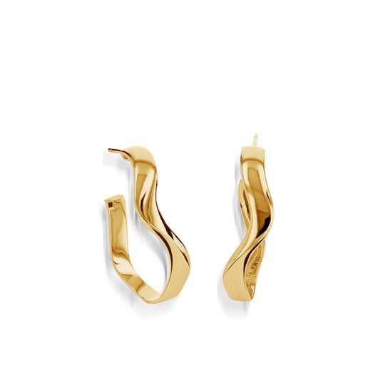 Women's 14 karat Yellow Gold Dallas Hoop Earrings