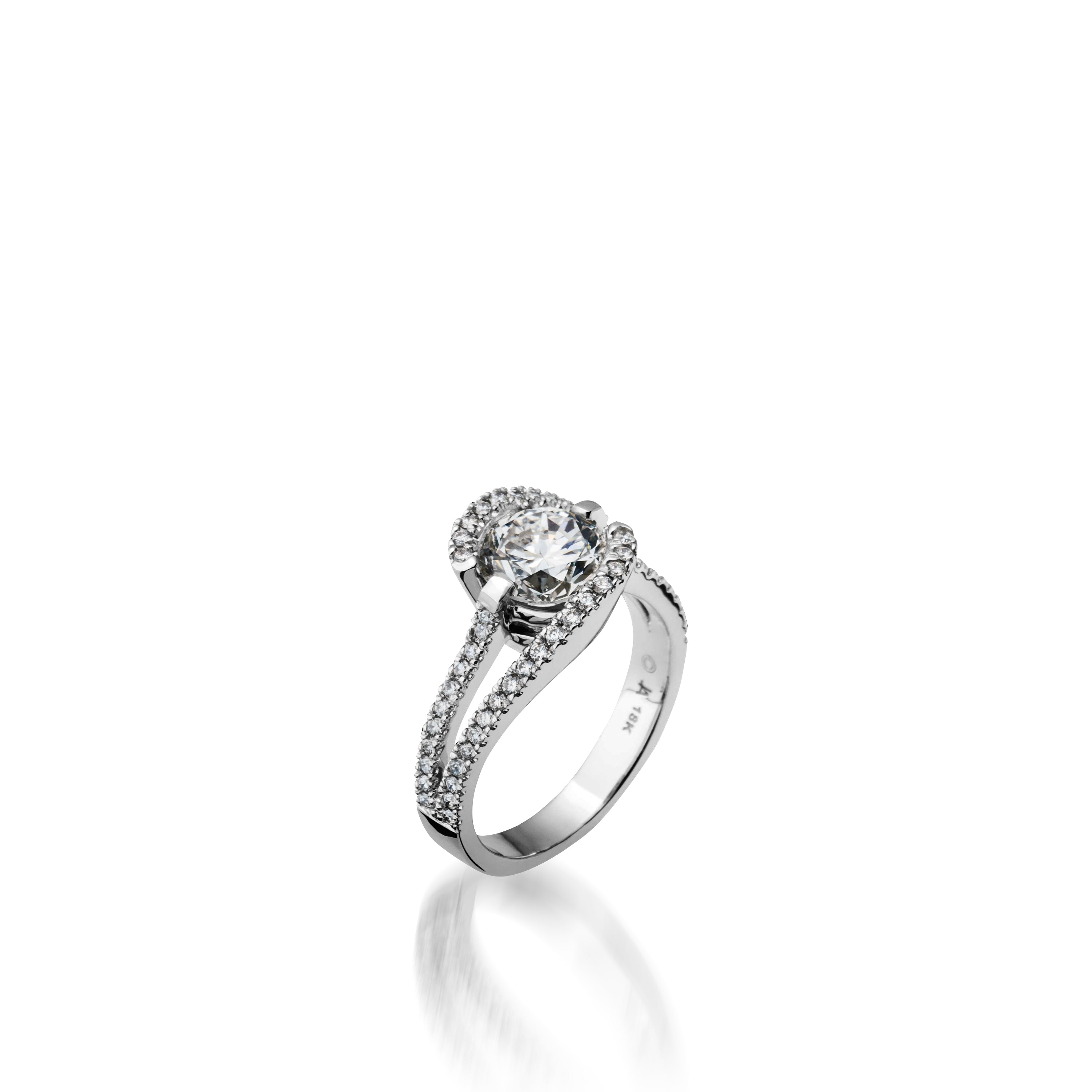 Bellissima Pave Diamond White Gold Engagement Ring – John