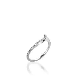 Bellissima Pave Diamond White Gold Engagement Ring