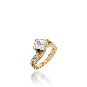 Mystere White Gold Engagement Ring