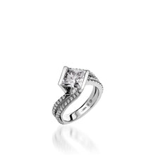 Load image into Gallery viewer, Mystere White Gold Engagement Ring
