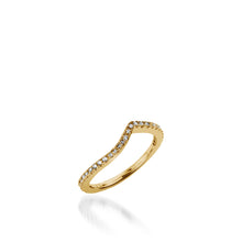 Load image into Gallery viewer, Mystere Yellow Gold, Diamond Wedding Band

