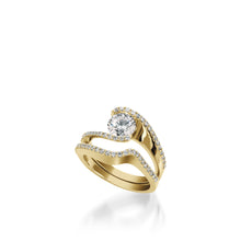 Load image into Gallery viewer, Aquarius Yellow Gold Engagement Ring
