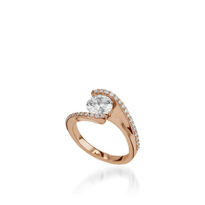 Aquarius White Gold Engagement Ring