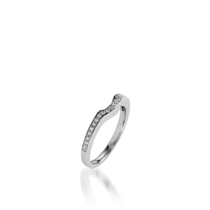 Dazzle Silver Engagement Ring with 1 Carat Setting