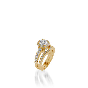 Dazzle Yellow Gold Engagement Ring