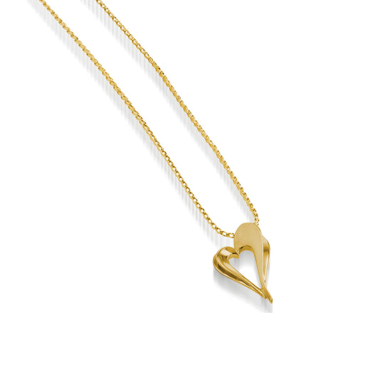 Women's 14 karat Yellow Gold Adore Petite Heart Pendant Necklace