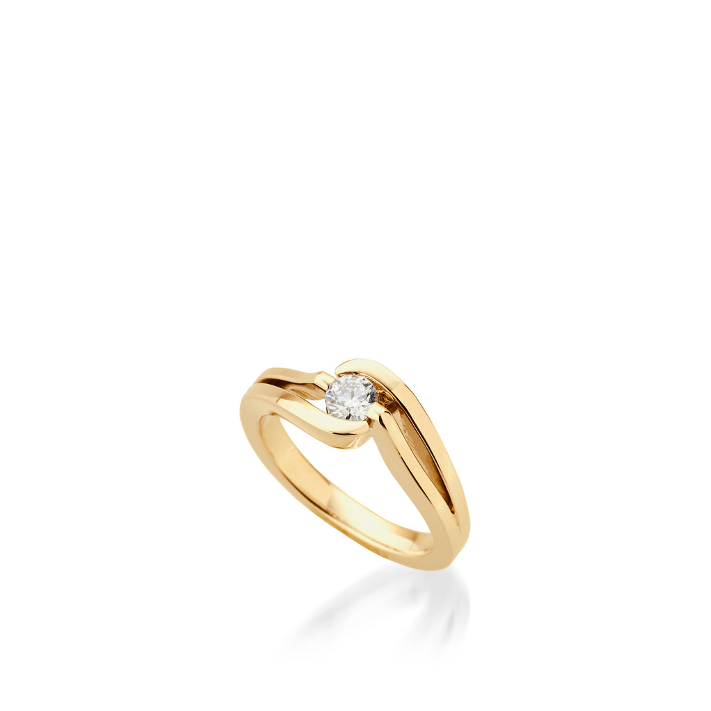 Unique White Gold Black Diamond Vine Wedding Ring ADLR522