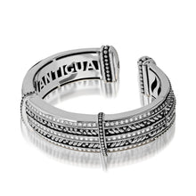 Load image into Gallery viewer, Women&#39;s Sterling Silver Apollo Five-Row Diamond Cuff Bracelet
