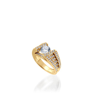 Cabaret White Gold Engagement Ring