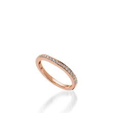 Load image into Gallery viewer, Siena Rose Gold,  Diamond Wedding Band
