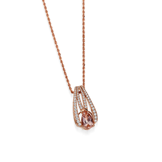Blush Rose Gold Morganite Pink Crystal Necklace, Pendant Necklace, Crystal  Cluster, Bridal, Bridesmaid Gift - Etsy