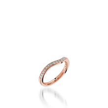 Load image into Gallery viewer, Cashmere Rose Gold, Diamond Wedding Band

