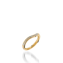 Load image into Gallery viewer, Cashmere Yellow Gold, Diamond Wedding Band
