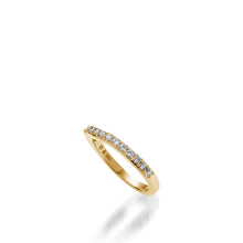 Load image into Gallery viewer, Solstice Yellow Gold, Diamond Wedding Band
