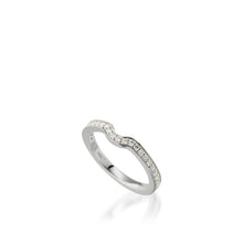 Load image into Gallery viewer, Satin White Gold, Diamond Wedding Band
