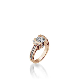 Women's Rose Gold Stella Diamond Engagement Ring