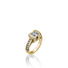 Load image into Gallery viewer, Women&#39;s 18 Karat Yellow Gold Stella Diamond Engagement Ring
