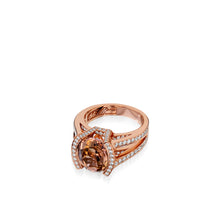 Load image into Gallery viewer, Signature Autumn Tourmaline and Pave Diamond Ring
