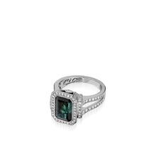 Load image into Gallery viewer, Signature Green Tourmaline and  Diamond Ring
