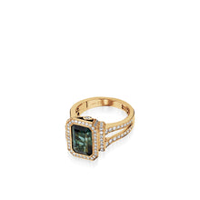 Load image into Gallery viewer, Signature Green Tourmaline and  Diamond Ring
