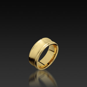 Yellow Gold Concaved Band