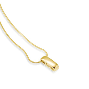 Women's 14 karat Yellow Gold Devotion Plain Pendant Necklace