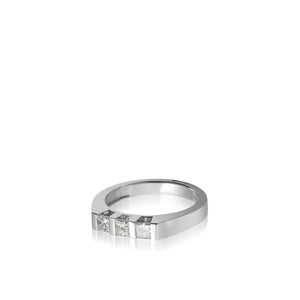 Women's 14 karat White Gold Devotion Anniversary Ring