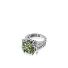 Load image into Gallery viewer, Signature Mint Tourmaline and Pave  Diamond Ring
