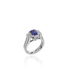 Load image into Gallery viewer, Signature Tanzanite and Pave Diamond Ring
