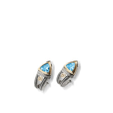 Load image into Gallery viewer, Arrivo Trillion Earrings with Pave Diamonds
