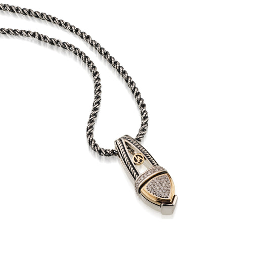 Arrivo Pave Diamond Pendant Necklace