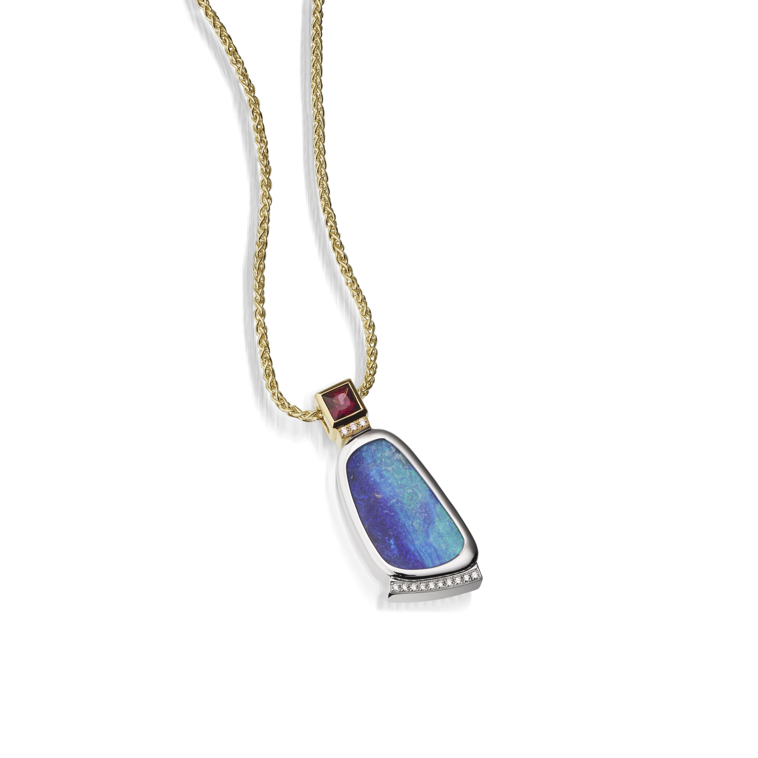 Oval Opal Necklace