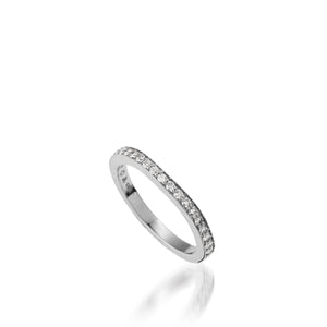 Chiffon Engagement Ring with a Princess Cut Diamond