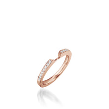 Load image into Gallery viewer, Tribute Rose Gold, Diamond Wedding Band

