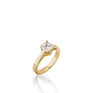 Tribute Yellow Gold Engagement Ring
