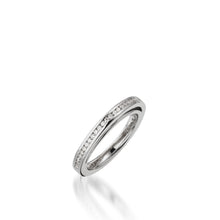 Load image into Gallery viewer, Attraction White Gold, Diamond Wedding Band
