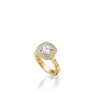 Chantilly Yellow Gold Engagement Ring